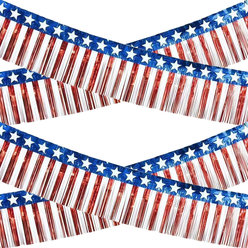 4Th of July Decorations – 2 Pack Red White and Blue Streamer for 250Th Anniversa
