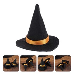 10Pcs Miniature Witch Hat Wine Bottle Caps Halloween Witch Hats Witch Decor
