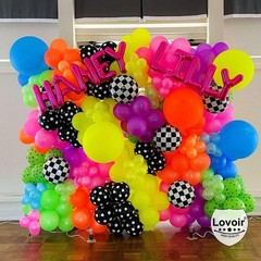 12 Pcs Black White Checkered Balloons 18 Inch, Big Black White Round Balloons…