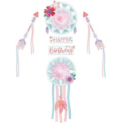 Free Spirit 3-D Backdrop Wall Decoration Set 3.75″ to 12.5″ Plastic Decoration
