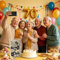 70th Birthday Party Decorations – 100 Pcs Vintage Back in 1956 Gifts Favors Cand
