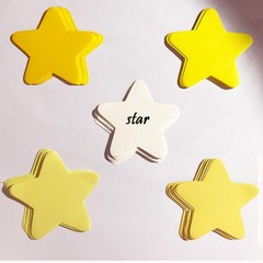 30 PCS 3.4 Inch Star Cutouts Gold Yellow Gradient DoubleSided Cardstock