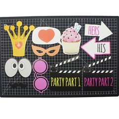 Birthday Party Photo Booth Props Roaring 20s Gatsby Flapper Girl and Gangster