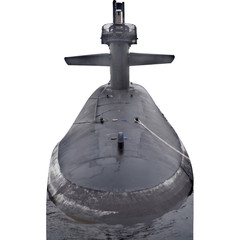 H20251 Ballistic Missile Submarine USS Michigan Navy Ship Cardboard Cutout Stand