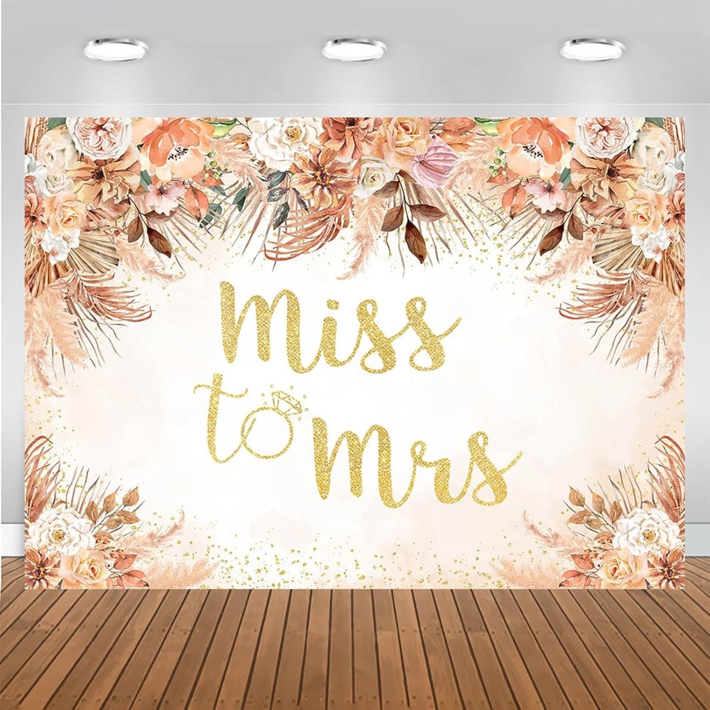 Bridal Shower Decorations Bundle, Backdrop, Photo Props, Balloons Confetti, Game