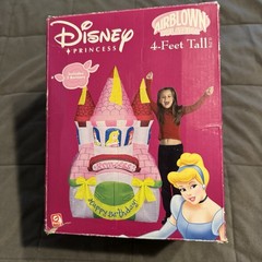 Disney Princess Inflatable Happy Birthday Castle 4ft Tall Princess Party Decor