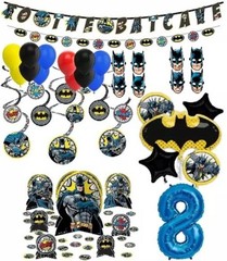 Batman Birthday Party Decorations Jumbo DoubleBanner Balloons 1 to 9 HeroesUnite
