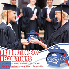 30 Pcs Graduation Cap Gift Boxes Graduation Decorations Class of 2026 Candy Box