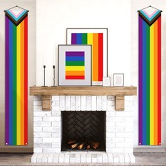 Nepnuser Progress Pride Porch Banner 12*71 inches (30*180 cm),