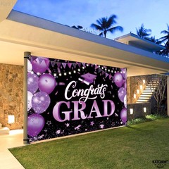 XtraLarge Congrats Grad Banner – 72×44 Inch, Congratulations Banner | Class of..