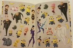 Minions FUN PACK decals posters tattoos stickers & sticker album NEW