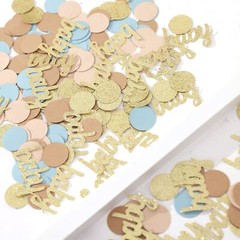 280 PCS Blue ‘Oh Baby’ Confetti for Gender Reveal Party Supplies Baby Shower