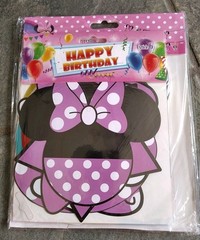 Minnie Mouse 1st Birthday Decorating Kit Balloons Banner More Baby Girl Lot