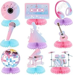 Honeycomb Guitar Centerpieces for Birthday Party – Music Party