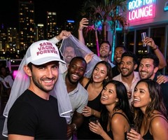 Unique Bachelor Party Hat: Adjustable Snapback with Bold Print for Memorable Fun