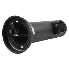 2 Way Stainless Steel Garden Socket Column For Outdoor Use Anthracite Round
