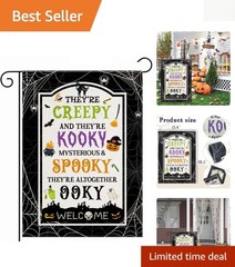Weather-Resistant Halloween Garden Flag – Perfect for Parties & Porches 12×18