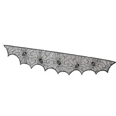 Spooky Tablecloth Halloween Party Table Decoration Mantel Scarf Cover Cobweb