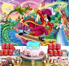 Peter Pan Party Supplies Backdrop Banner Background Vinyl Birthday Gift