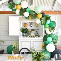 Hopeak Artificial Palm Leaves 24 Pieces 11.4»x 13.4» (24 Pieces), Green