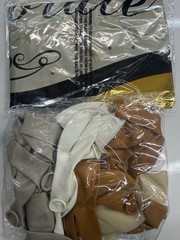Birthday Decor QUEEN Gold & White Banner, Crown, Balloons. Backdrop, Sash 51 Pcs