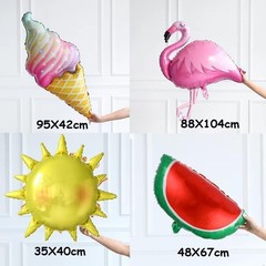 Tropical Hawaiian Balloons Arch Kit 144pcs Summer Party Decor with Watermelon…