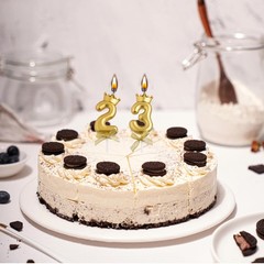 VSHILI 23rd 32nd Birthday Candles, Gold 1.3 inches (W) x 6.1 (H),