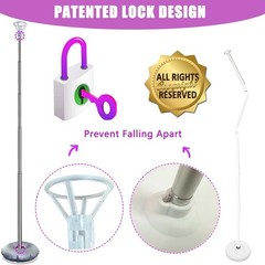 Balloon Column Stand Kit, Set of 2, 7 Feet Height Adjustable Balloon Tower