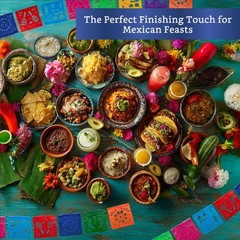 Mini Mexican Party Banners (2 Pack with 10 Small Plastic Flags per Banner) – …