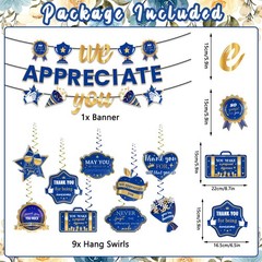 Appreciation Decorations, We Appreciate You Banner Decorations, Thank You Sign,