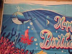 Under the Sea Party Decorations Set 56×39 Banner Mylar Balloons NEW