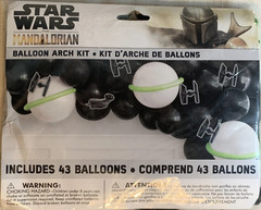 Star Wars The Mandalorian 43 Balloon Arch Kit Plus 37 Round Plus 6 Cutouts New