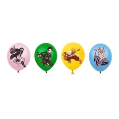 Anime Demon Slayer Birthday Party Decorations,Balloon Banner Cake Toppers Set