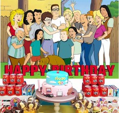 King of the Hill Party Decorations Backdrop Banner Background Vinyl