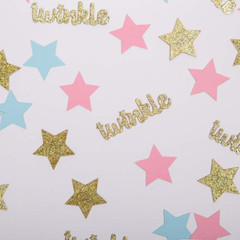 Twinkle Star Glitter Paper Confetti for Baby Shower Gender Reveal Party Decorati