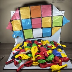 Building Blocks Balloon Garland Arch Kit (Multi Bold Colors) 143 Pieces