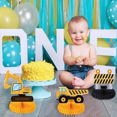 8 Cute Construction Zone Centerpieces for Baby Showers and Birthday Celebrations