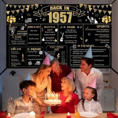 Versatile 69th Birthday celebrations Banner – Indoor & Outdoor Use, Gold Color