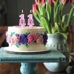 VSHILI 11th Birthday Candles, Pink 11 Year Old 1.5 inches x 2.8 inches,