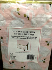 SWAN RECTANGLE PRETTY PAPER TABLECOVER 70″ X 47″ BY TABLE FUN NEW IN PACKAGE