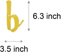 WEIANDBO 30 Years Blessed Gold Glitter Banner,Pre-Strung,30Th Birthday/Wedding A