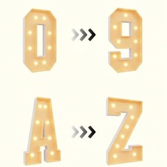 3FT Light Up Numbers, Marquee Numbers 2 for Birthday and Anniversary Party De…