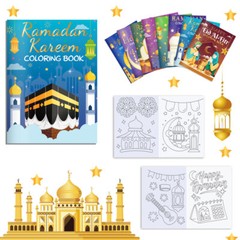 Ramadan Eid Mubarak Party Mini Coloring Book Graffiti Painting Book ET