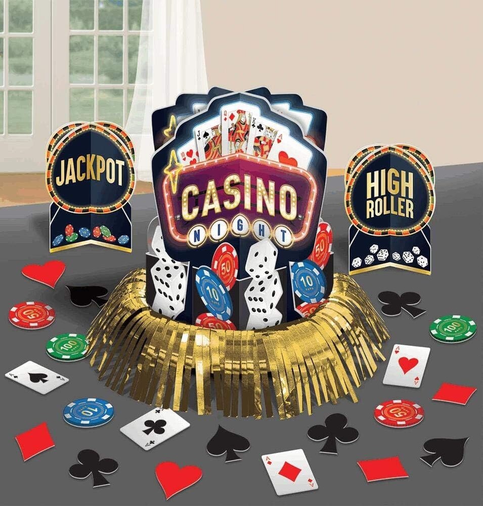 Roll Dice Prom Table Games Casino Theme Party Centerpiece Table Decorating Kit