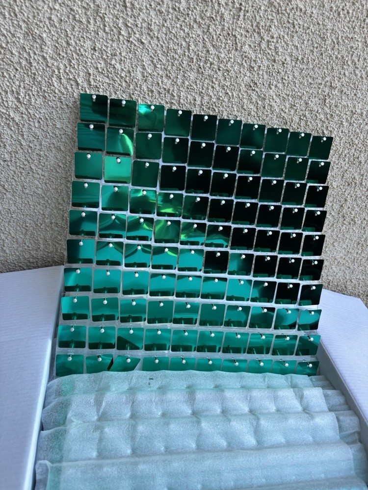 (24 pack) Teal shimmer wall panels for backdrop parties or events