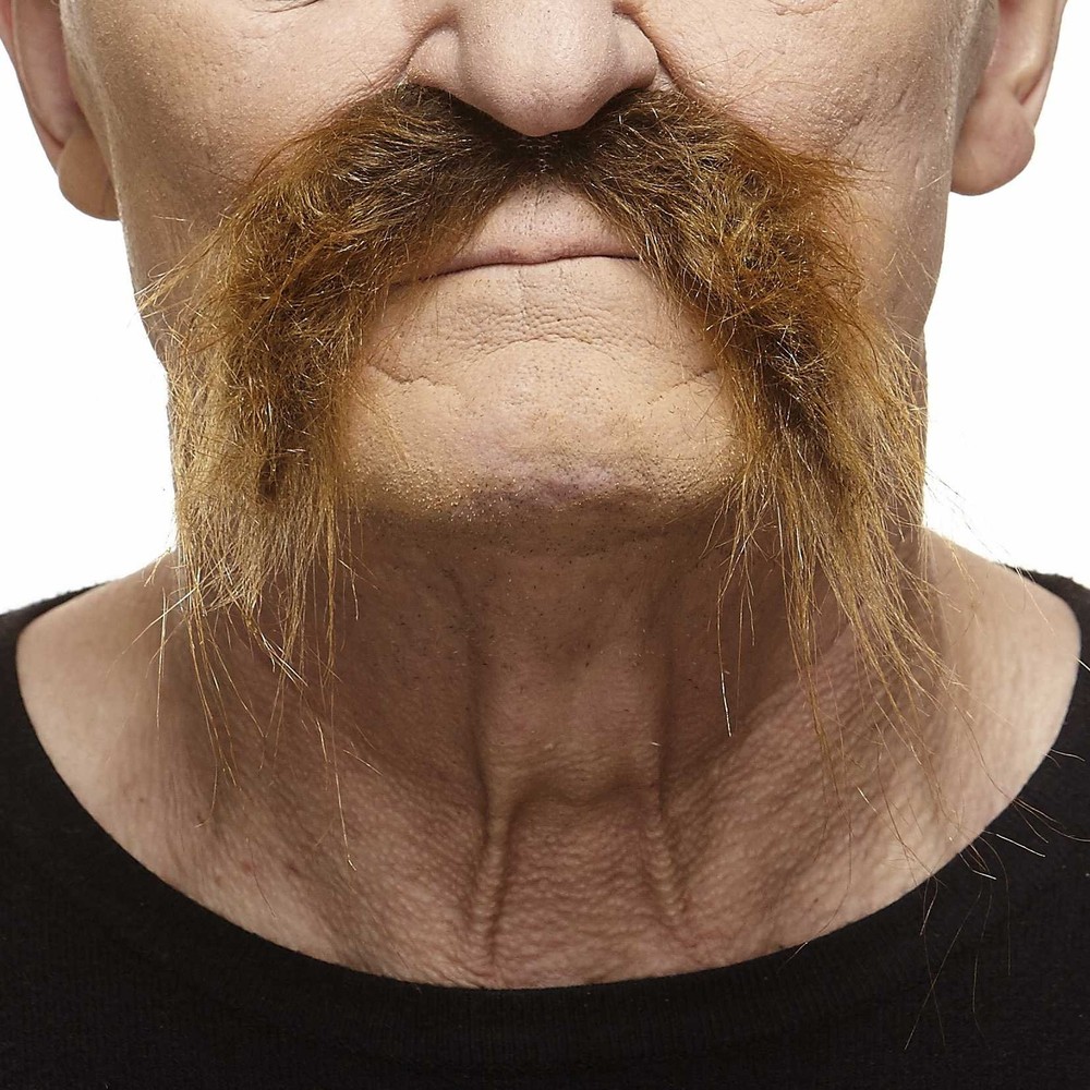 Realistic Self-Adhesive Fu Manchu Mustache – Novelty Costume Accessory