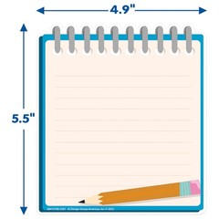 Notebook Paper Cut-Out Classroom Decorations for Teachers, 36 Pieces