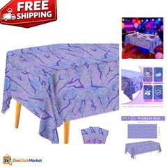 Vibrant Holographic Demon Energy Tablecovers – 3 Pack for Kids’ Celebrations