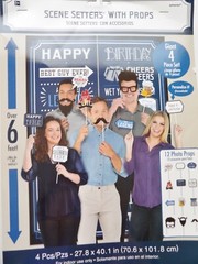 Male Birthday Big Decorating Lot Includes Table & Wall Decor & Photo Props Kit