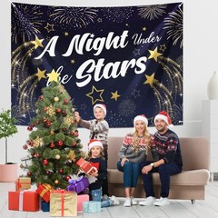 Starry Night Prom Party Backdrop 7×5 Ft Under The Stars Graduation Decor
